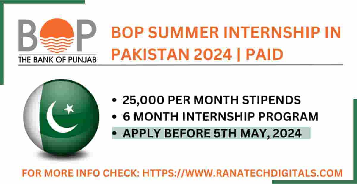 Summer Internship in Pakistan