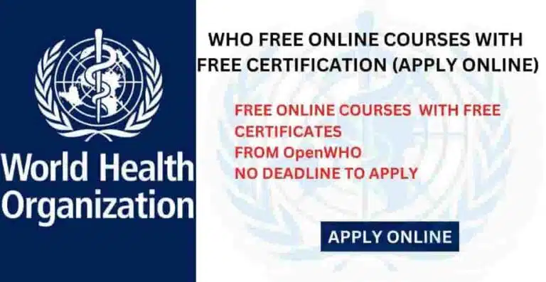 WHO Free Online Courses