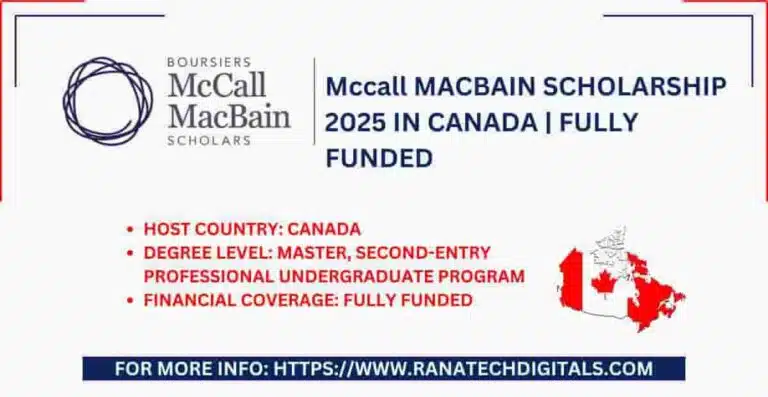 McCall MacBain Scholarship